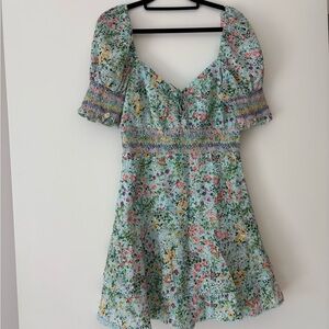 Floral Puff Sleeve Dress